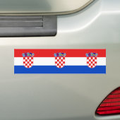 Kroatië, Kroatië Bumpersticker (Op auto)