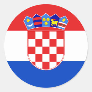 Kroatië, Kroatië Ronde Sticker