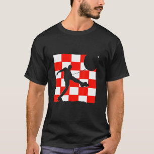Kroatië Kroatië vlag Kroatische voetbalspeler Kroa T-shirt
