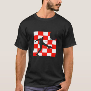 Kroatië Kroatië Vlag Kroatische Voetbalspeler Kroa T-shirt