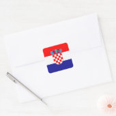 Kroatië - Kroatische nationale vlag Vierkante Sticker (Envelop)