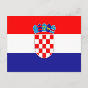 Kroatië - Kroatische vlag - Briefkaart