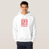Kroatië land logo ontwerp hoodie (Voorkant volledig)