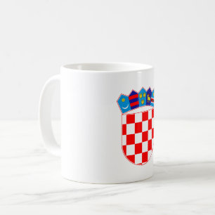 Kroatië land wapen wapenschild symbool embleem vla koffiemok