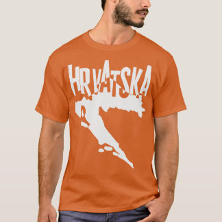 Kroatië Landkaart T-shirt
