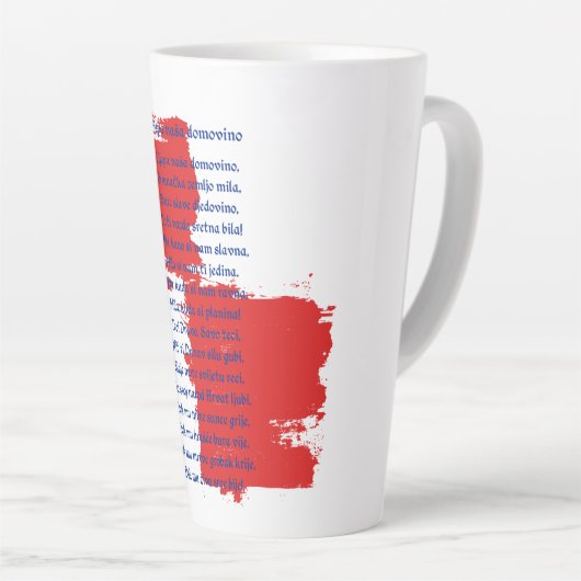 Kroatië Latte Mok (Rechterhoek)