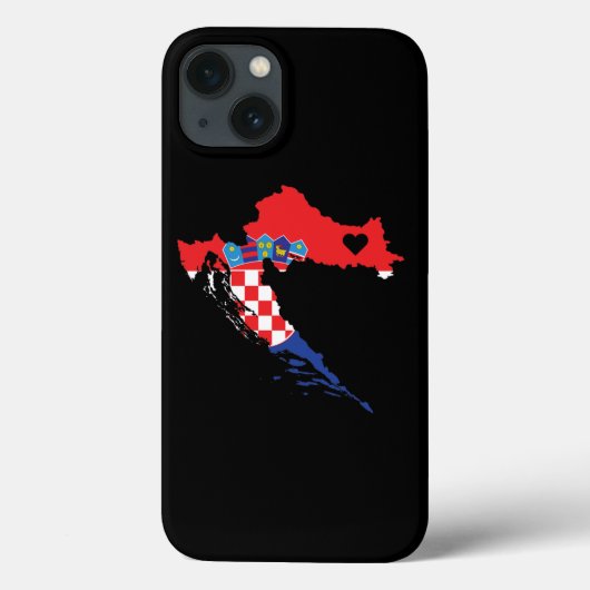 Kroatië Liefde Geschenk Kroatische Trots Hart Case-Mate iPhone Case (Achterkant)