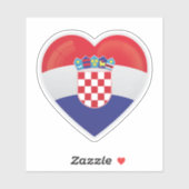 Kroatië Liefde Icoon Sticker (Vel)