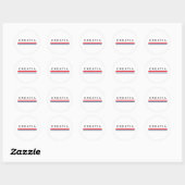 Kroatië lijnen ronde sticker (Vel)