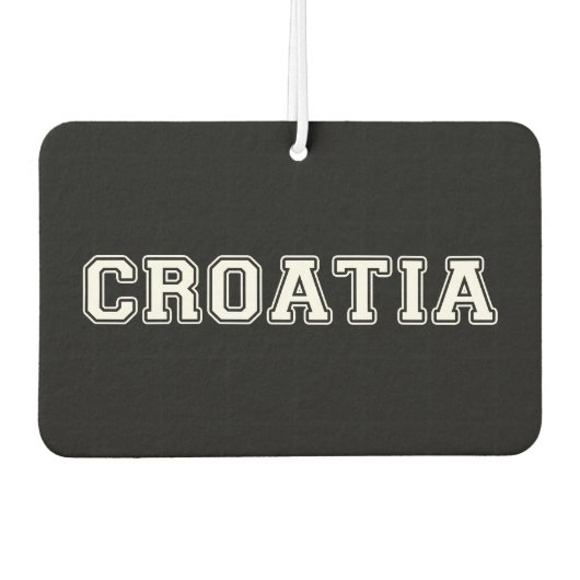Kroatië Luchtverfrisser (Voorkant)