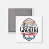 Kroatië Magneet (Voorkant / Achterkant)