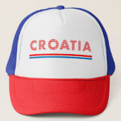 Kroatië - met liefde trucker pet (Voorkant)