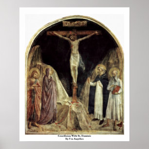 Kroatie met St. Dominic door Fra Angelico Poster