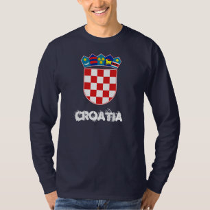 Kroatië met wapenmantel t-shirt
