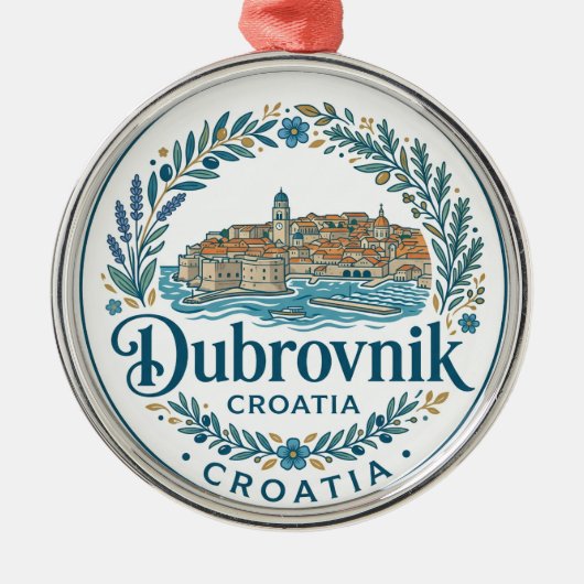 Kroatië Metalen Ornament (Voorkant)