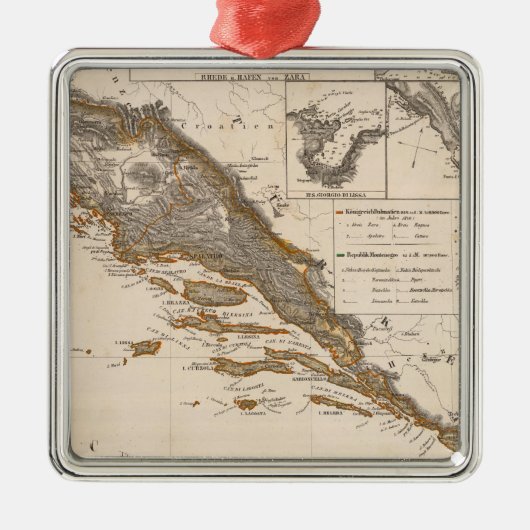 Kroatië Metalen Ornament (Voorkant)