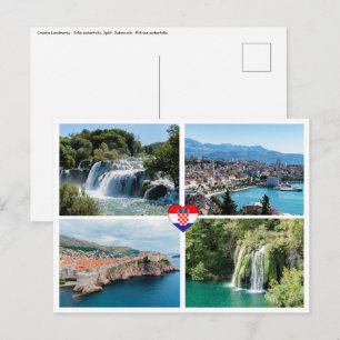 Kroatië Mooie Natuurlijke Landmarks - Europa Briefkaart