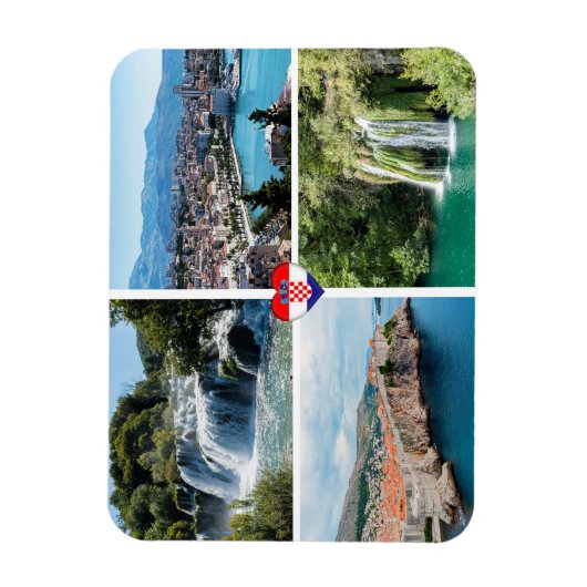 Kroatië Mooie Natuurlijke Landmerken - Europa Magneet (Verticaal)