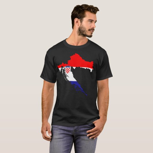 Kroatië Nation T-Shirt (Voorkant volledig)
