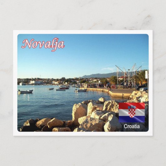 Kroatië - Novalja - Briefkaart (Voorkant)