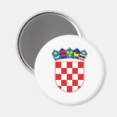 Kroatie officieel wapen heraldiek symbool magneet (Voorkant / Achterkant)