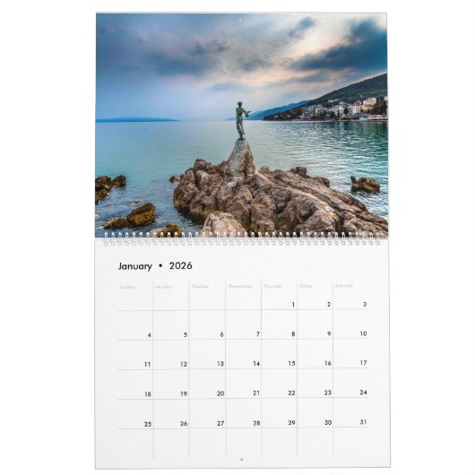 Kroatië Opatija-kalender Kalender (Jan 2026)