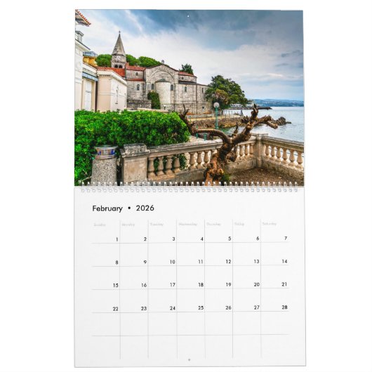 Kroatië Opatija-kalender Kalender (Feb 2026)