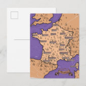 Kroatië  oude kaart (Voorkant / Achterkant)
