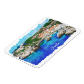 Kroatië Panorama Uitzicht Reizen Magneet (Linkerzijde)