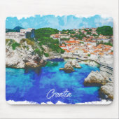 Kroatië Panorama Uitzicht Reizen Muismat (Voorkant)