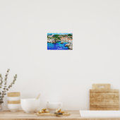 Kroatië Panorama Uitzicht Reizen Poster (Keuken)