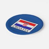 Kroatië Papieren Bordje (Gekanteld)