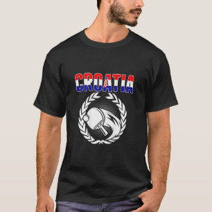 Kroatië Ping Pong Kroatische Tennis T-shirt
