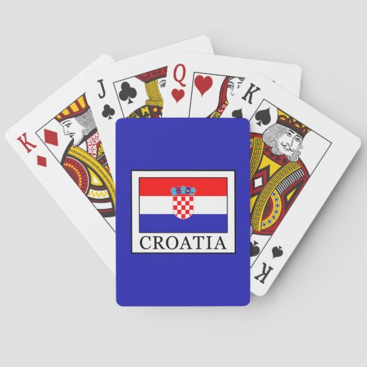 Kroatië Pokerkaarten (Achterkant)