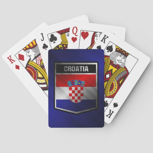 Kroatië Pokerkaarten (Achterkant)