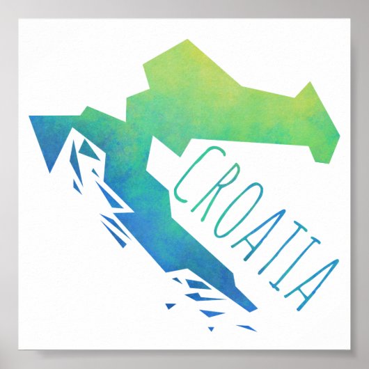 Kroatië Poster (Voorkant)