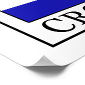 Kroatië Poster (Hoek)