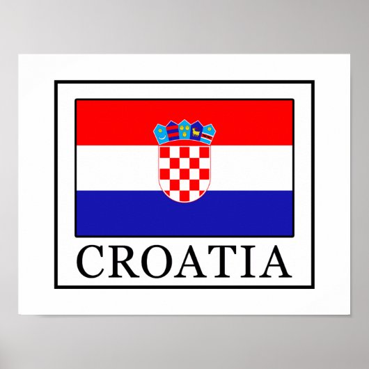 Kroatië Poster (Voorkant)
