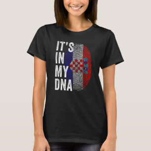 Kroatië Pride Het zit in mijn DNA Cute Kroatische T-shirt