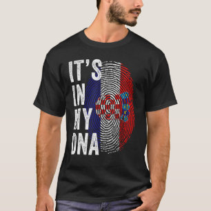 Kroatië Pride Het zit in mijn DNA Cute Kroatische T-shirt