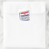 Kroatië Pride X Vlag Vierkante Sticker (Tas)