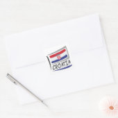 Kroatië Pride X Vlag Vierkante Sticker (Envelop)