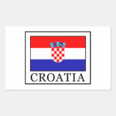 Kroatië Rechthoekige Sticker (Voorkant)