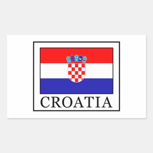 Kroatië Rechthoekige Sticker (Voorkant)