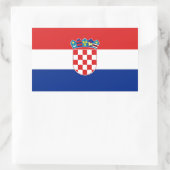 KROATIË RECHTHOEKIGE STICKER (Tas)