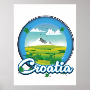 Kroatië Reis logo Poster