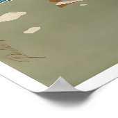Kroatië Reisposter Rab Eiland Kunst Strandprint Poster (Hoek)
