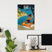 Kroatië Reisposter Rab Eiland Kunst Strandprint Poster (Thuiskantoor)