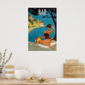 Kroatië Reisposter Rab Eiland Kunst Strandprint Poster (Keuken)