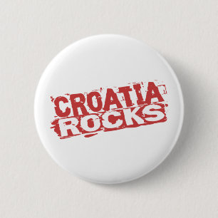 Kroatië Rocks Ronde Button 5,7 Cm